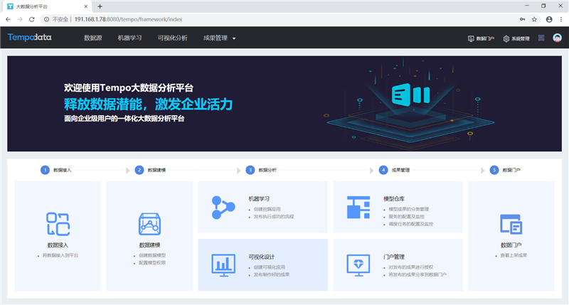 Tempo大數(shù)據(jù)分析平臺新版本界面