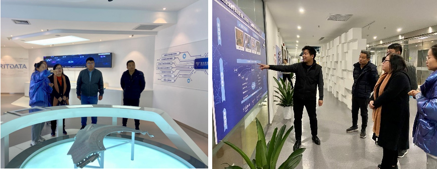 蘭州理工大學一行參觀美林數據