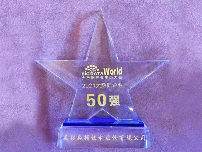 美林數(shù)據(jù)榮獲大數(shù)據(jù)企業(yè)50強